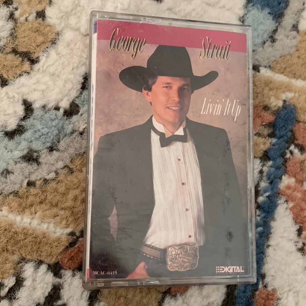 George Strait Livin’ It Up cassette tape